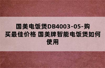 国美电饭煲DB4003-05-购买最佳价格 国美牌智能电饭煲如何使用